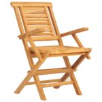 Folding Garden Chairs 2pcs 56x63x90cm Solid Wood Teak