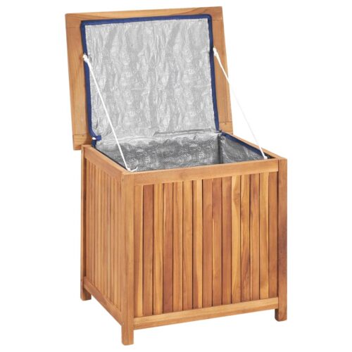 Garden Storage Box 60x50x58cm Solid Teak Wood - Image 5