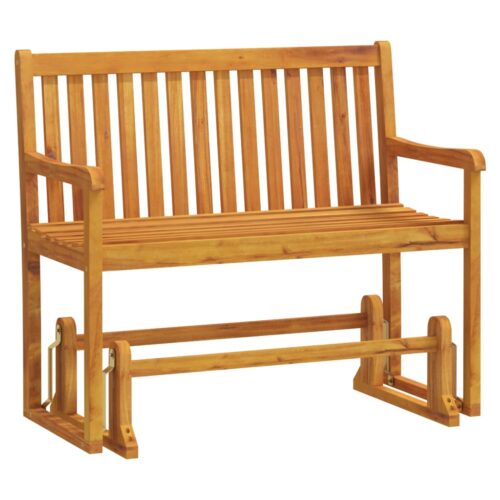 Garden Swing Bench 110cm Solid Acacia Wood