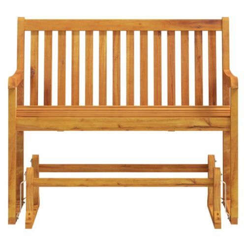 Garden Swing Bench 110cm Solid Acacia Wood - Image 3
