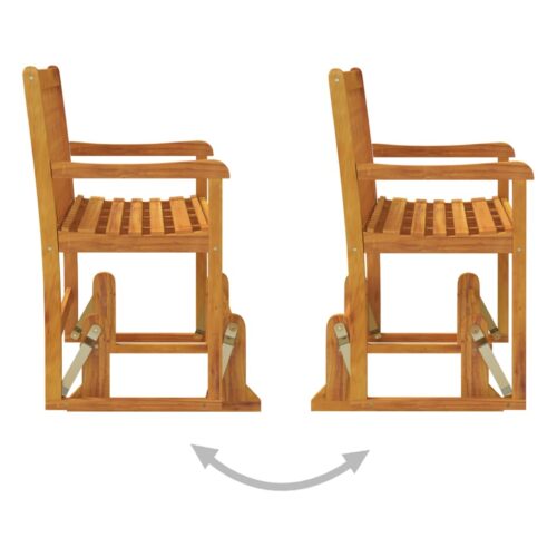 Garden Swing Bench 110cm Solid Acacia Wood - Image 6