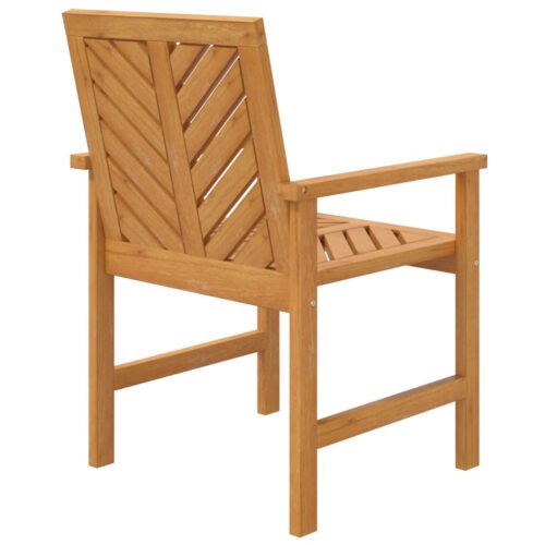 Garden Dining Chairs 2pcs Solid Wood Acacia - Image 6