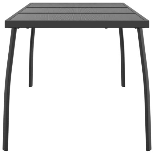 Garden Table Anthracite 165x80x72cm Steel Mesh - Image 4