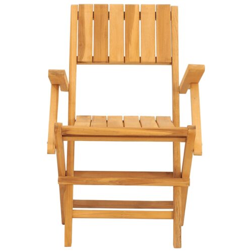 Folding Garden Chairs 2pcs 55x61x90cm Solid Wood Teak - Image 4