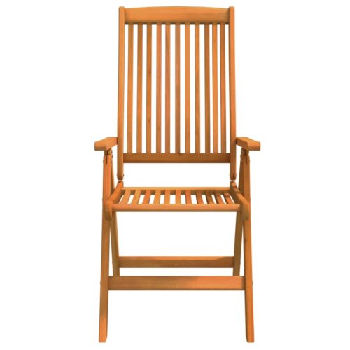 Folding Garden Chairs 2pcs Solid Wood Eucalyptus - Image 4