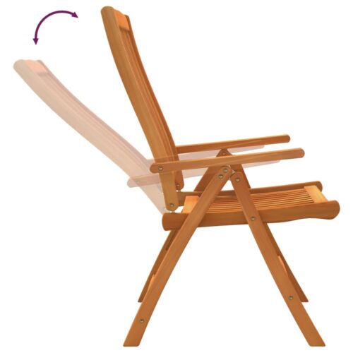 Folding Garden Chairs 2pcs Solid Wood Eucalyptus - Image 8