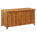 Garden Storage Box 113x50x58cm Solid Acacia Wood