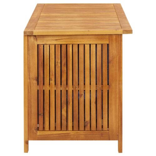 Garden Storage Box 113x50x58cm Solid Acacia Wood - Image 4