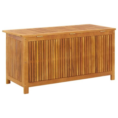 Garden Storage Box 113x50x58cm Solid Acacia Wood - Image 5