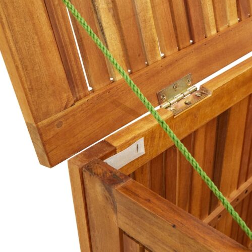 Garden Storage Box 113x50x58cm Solid Acacia Wood - Image 6