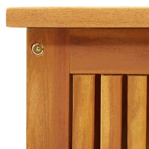 Garden Storage Box 113x50x58cm Solid Acacia Wood - Image 7