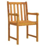 Garden Chairs 2pcs Solid Acacia Wood