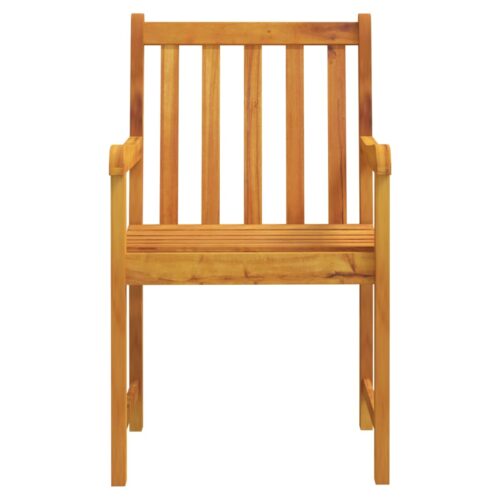 Garden Chairs 2pcs Solid Acacia Wood - Image 4