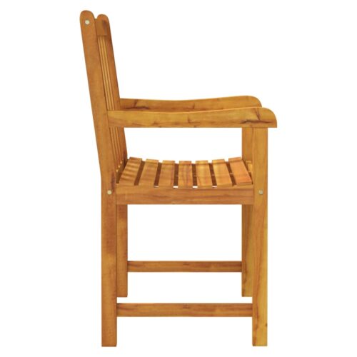 Garden Chairs 2pcs Solid Acacia Wood - Image 5