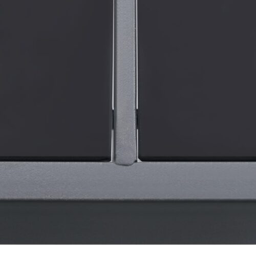 Outdoor Dining Table Anthracite 150x90x74cm Steel - Image 4
