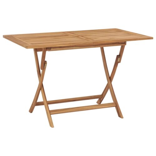 Folding Garden Table 120x70x75cm Solid Teak Wood