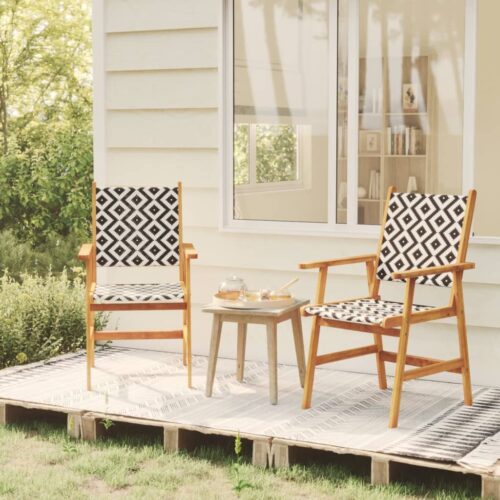 Garden Chairs 2pcs Solid Acacia Wood - Image 10