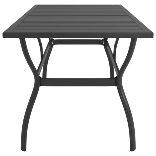 Garden Table Anthracite 140x80x72cm Steel - Image 3