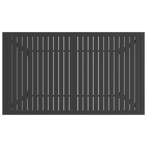 Garden Table Anthracite 140x80x72cm Steel - Image 4
