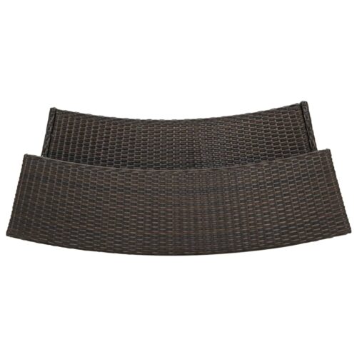 Garden Bar Table Brown 120x55x110cm Poly Rattan - Image 5