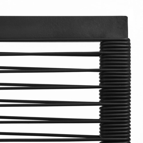 Garden Chairs 2pcs Black PVC Rattan - Image 6