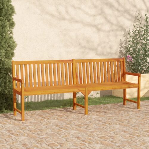 Garden Bench 219cm Solid Acacia Wood - Image 8