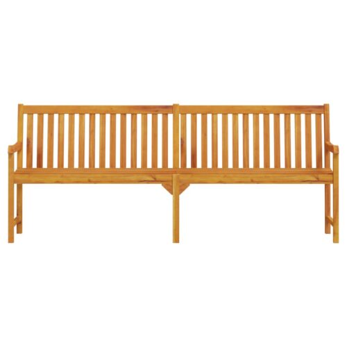 Garden Bench 219cm Solid Acacia Wood - Image 3