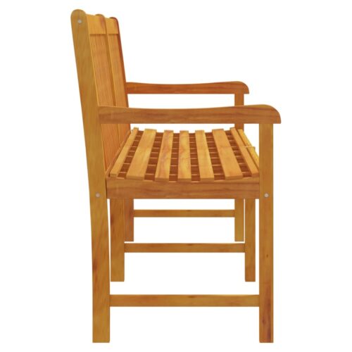 Garden Bench 219cm Solid Acacia Wood - Image 4