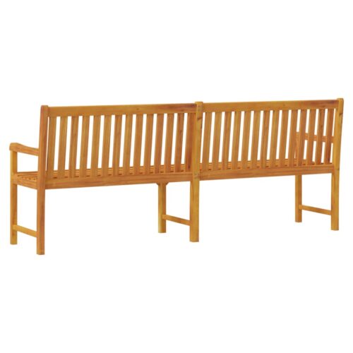 Garden Bench 219cm Solid Acacia Wood - Image 5