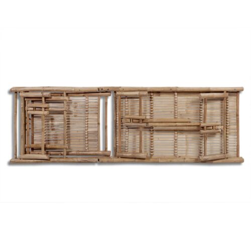 Outdoor Bamboo Sun Lounger Garden Patio Pool Beach Tropical Island Lounge Chair - Image 5