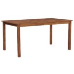 Garden Table 150x90x74cm Solid Acacia Wood