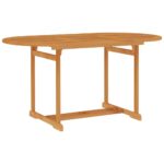 Garden Table 150x90x75cm Solid Teak Wood