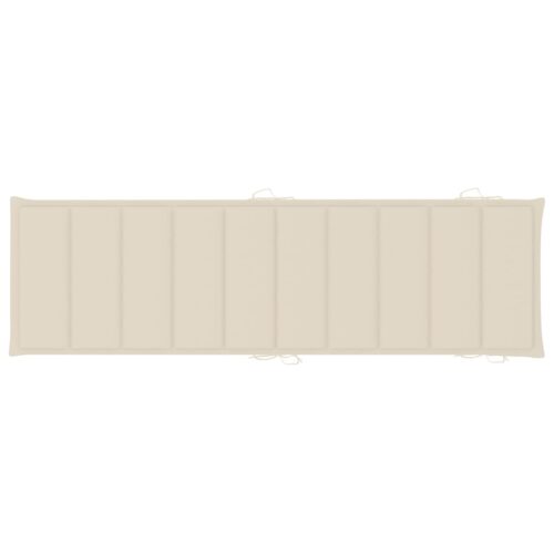 Garden Sun Lounger with Cushion Solid Wood Acacia - Image 11