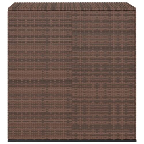 Garden Cushion Box PE Rattan 100x49x103.5cm Brown - Image 2