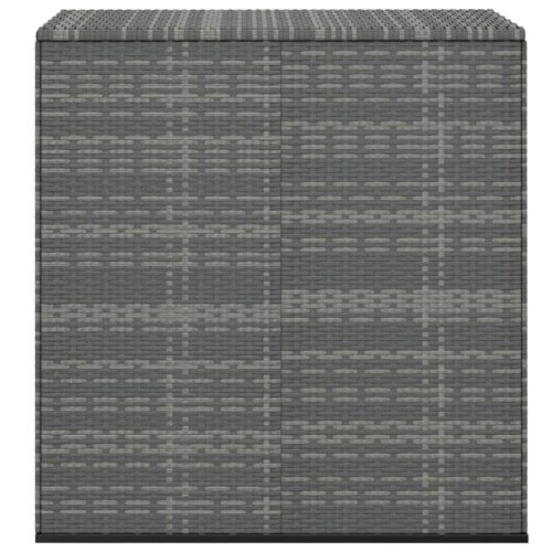 Garden Cushion Box PE Rattan 100x49x103.5cm Grey - Image 2