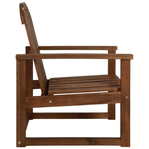 Garden Sofa Chairs 2pcs Solid Acacia Wood - Image 3