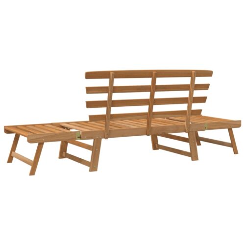 Garden Bench 2-in-1 190cm Solid Acacia Wood - Image 5