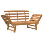 Garden Bench 2-in-1 190cm Solid Acacia Wood