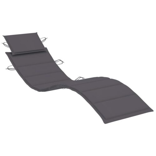 Garden Sun Lounger with Cushion Solid Wood Acacia - Image 6