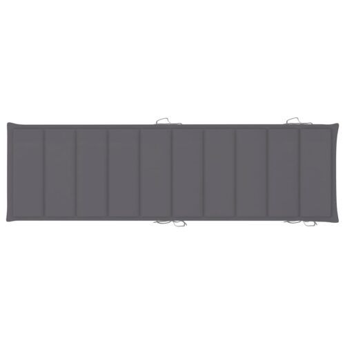 Garden Sun Lounger with Cushion Solid Wood Acacia - Image 11