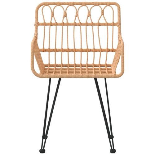 Garden Chairs 2pcs with Armrest 56x64x80cm PE Rattan - Image 3