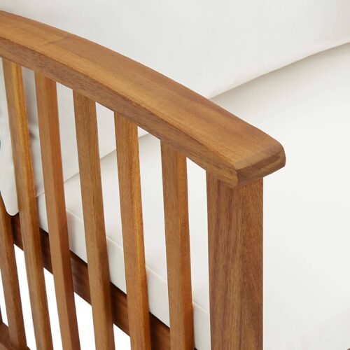 Garden Bench with Cushions 119cm Solid Acacia Wood - Image 6