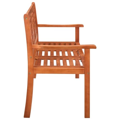 3-Seater Garden Bench 150cm Solid Eucalyptus Wood - Image 4