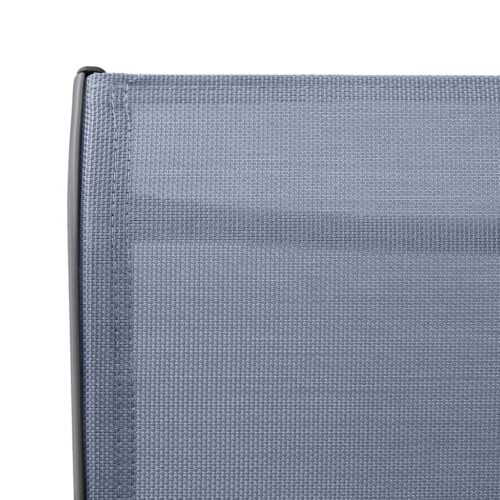 Garden Bar Chairs 2pcs Grey Textilene - Image 6