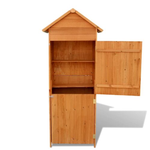 Garden Storage Cabinet Brown 42.5x64x190cm - Image 3