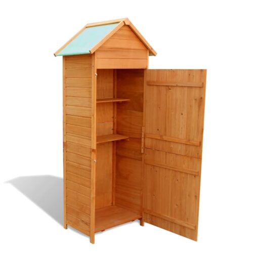 Garden Storage Cabinet Brown 42.5x64x190cm - Image 4