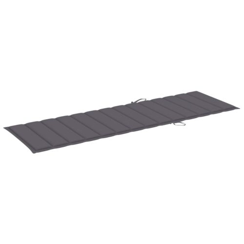 Garden Sun Lounger with Cushion Solid Acacia Wood - Image 9