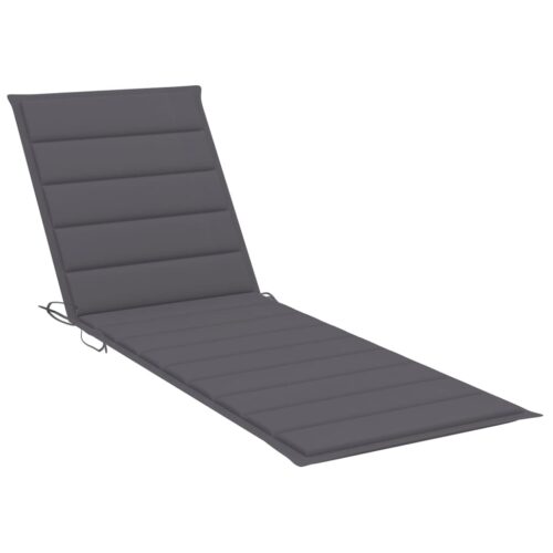 Garden Sun Lounger with Cushion Solid Acacia Wood - Image 10