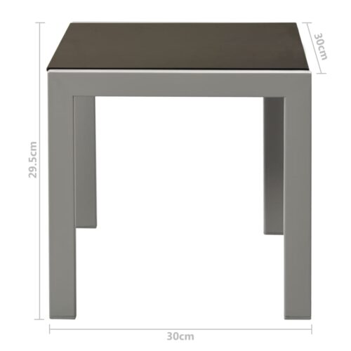 Sun Loungers 2pcs with Table Steel Textilene Black - Image 7