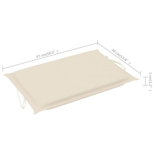 Garden Sun Lounger with Table Cushion Solid Wood Acacia - Image 10